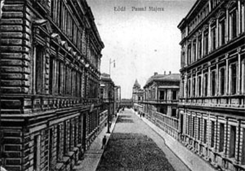 ulica miasta - zdjęcie archiwalne